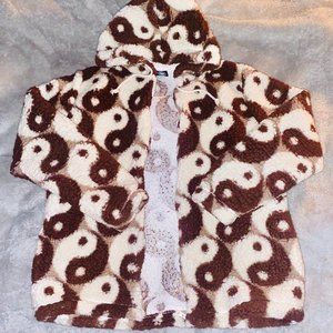 Yin And Yang Fluffy PacSun Sweatshirt Uni-Sex